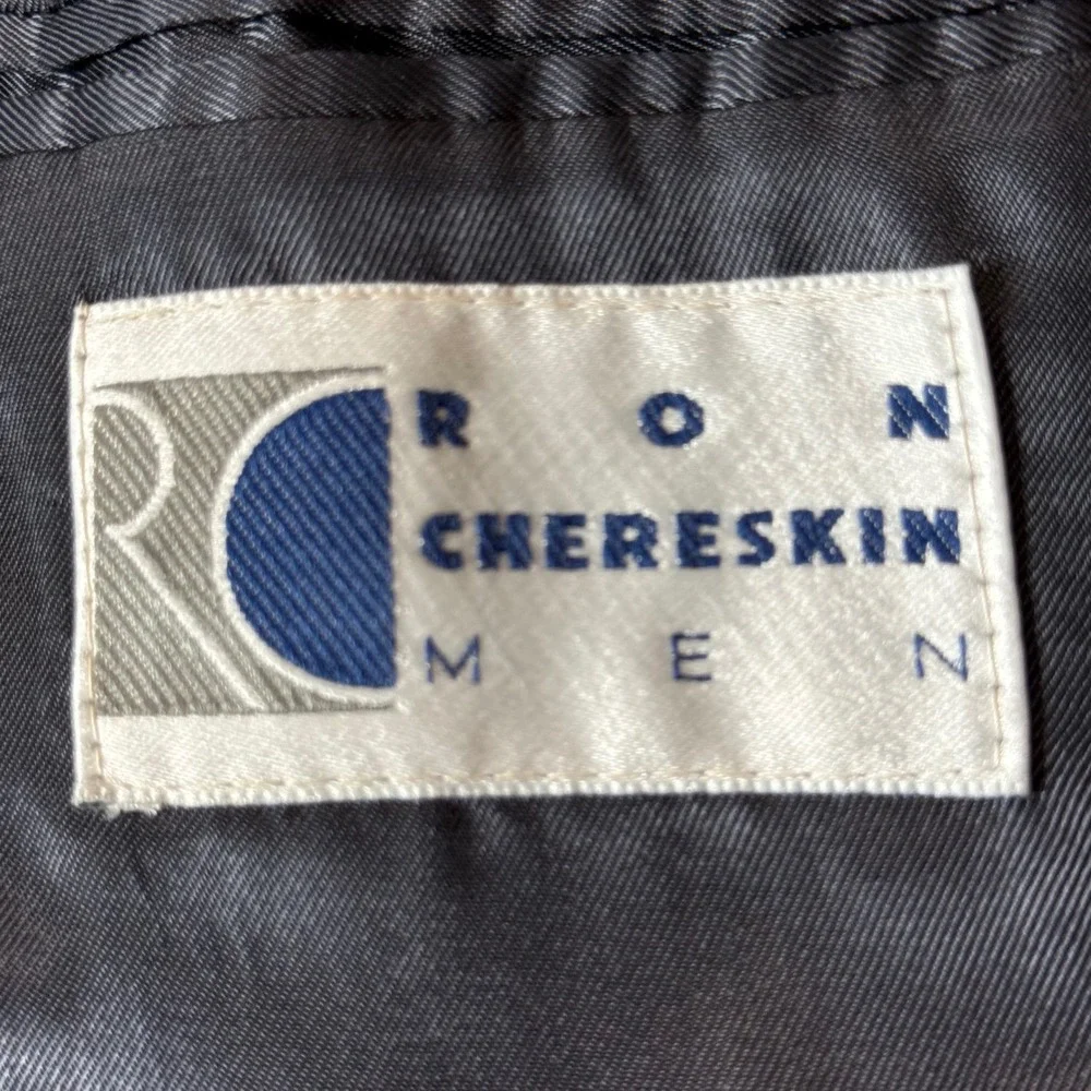 Ron Chereskin Men Charcoal Gray Camel Hair 2 Button Blazer Sport Coat Hungary 42